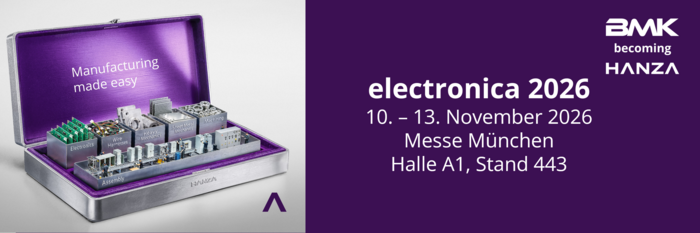 HANZA BMK auf der electronica 2026 HANZA BMK auf der electronica 2026